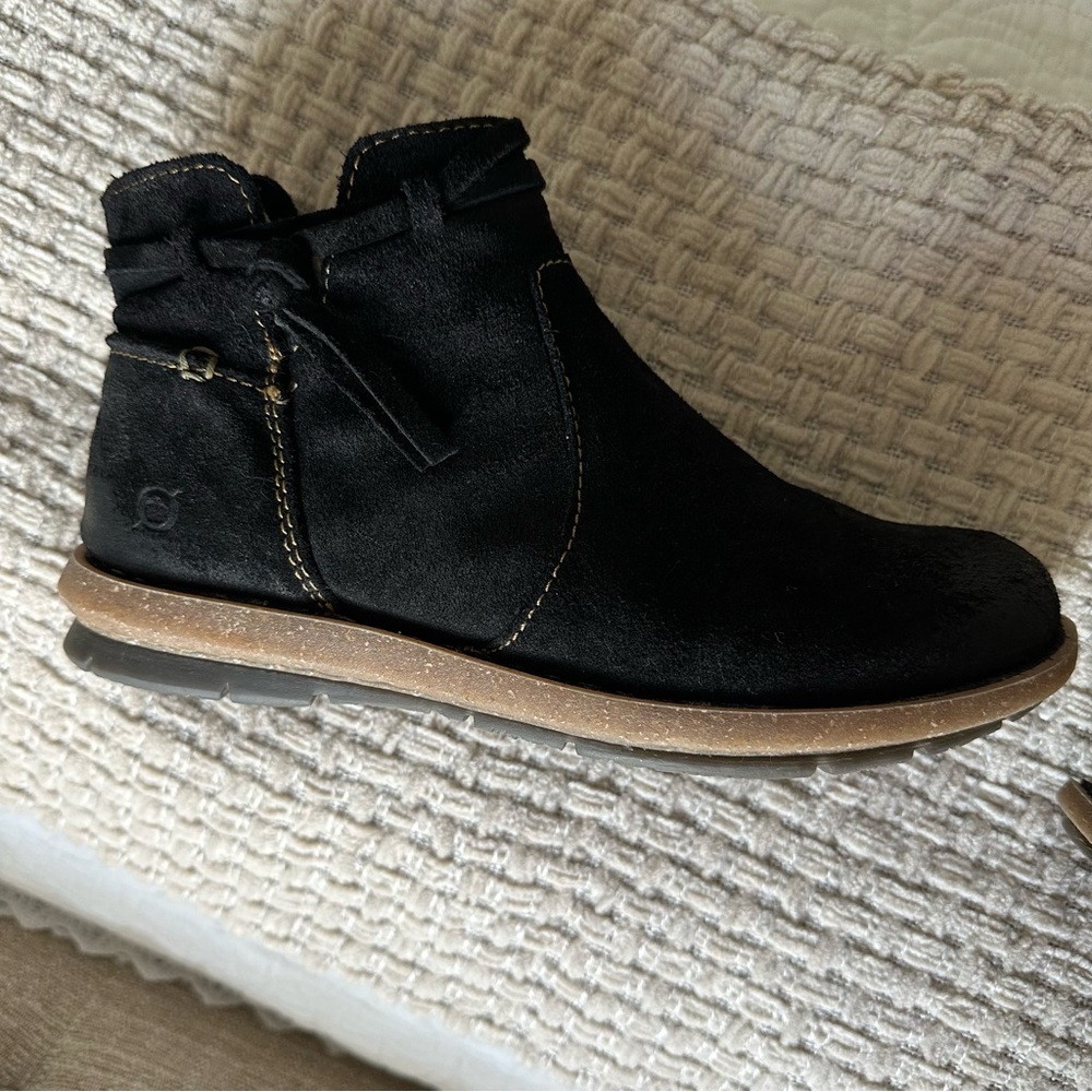 Born Black Ankle Boots - Picture 13 of 15